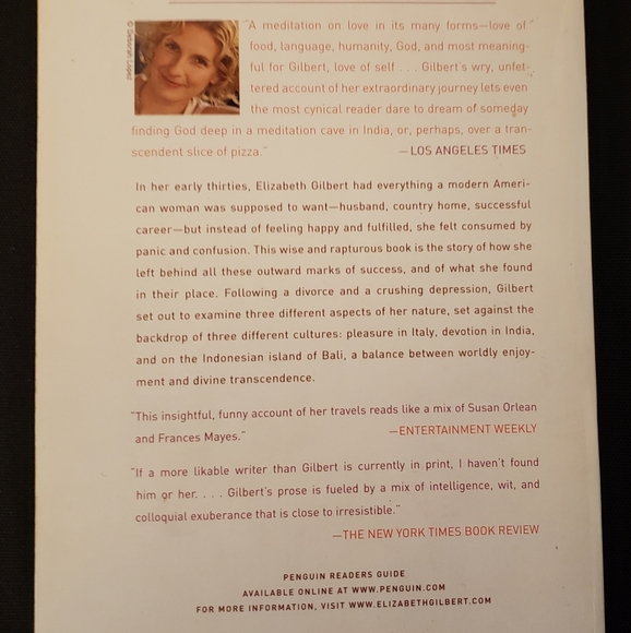 EAT PRAY LOVE BOOK - Picture 2 of 3